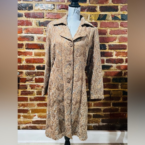 Vintage FLASHBACK Button up coat with pockets. Size Large - Picture 1 of 6